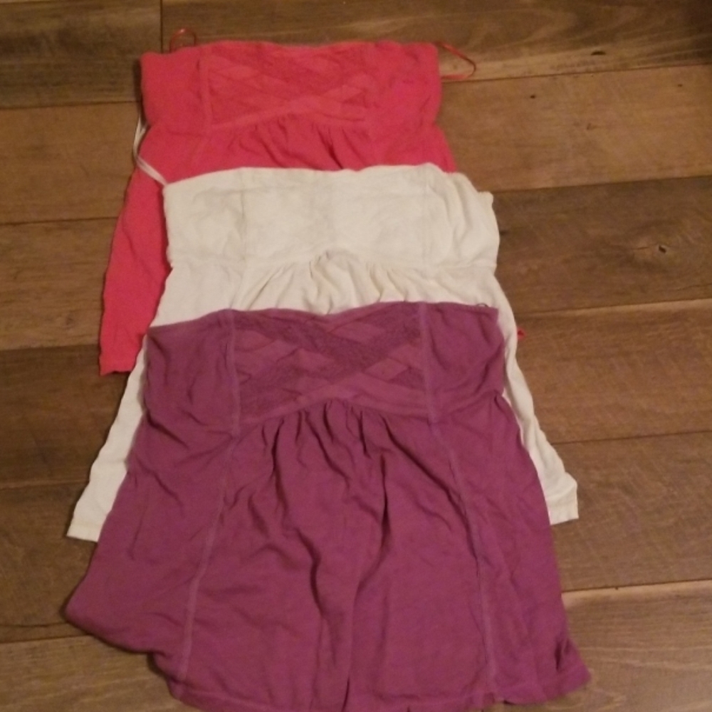 Cotton stretch camisole no strap tops